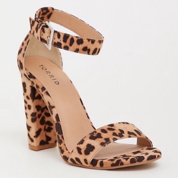 torrid Shoes - Torrid leopard heeled sandals/price firm